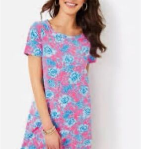 Lilly Pulitzer Pink and Blue Floral Mini Dress
